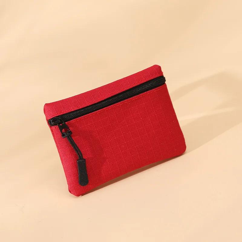 Oxford Cloth Coin Purse Women Zipper Coin Pouch Key Earphone Data Cable Card Bag Credit Card Holder Kids Mini Cute Purse