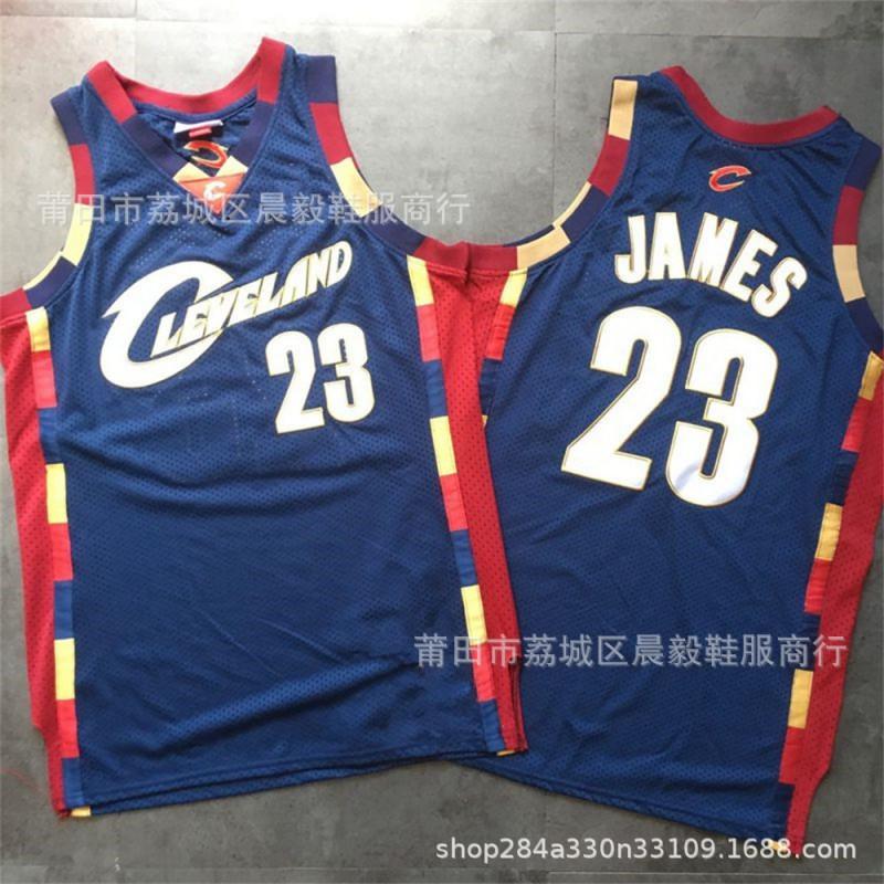 Mens Retro Cleveland Cavaliers 23 Basketball Jersey Mesh Stitched NBA Style Sportswear