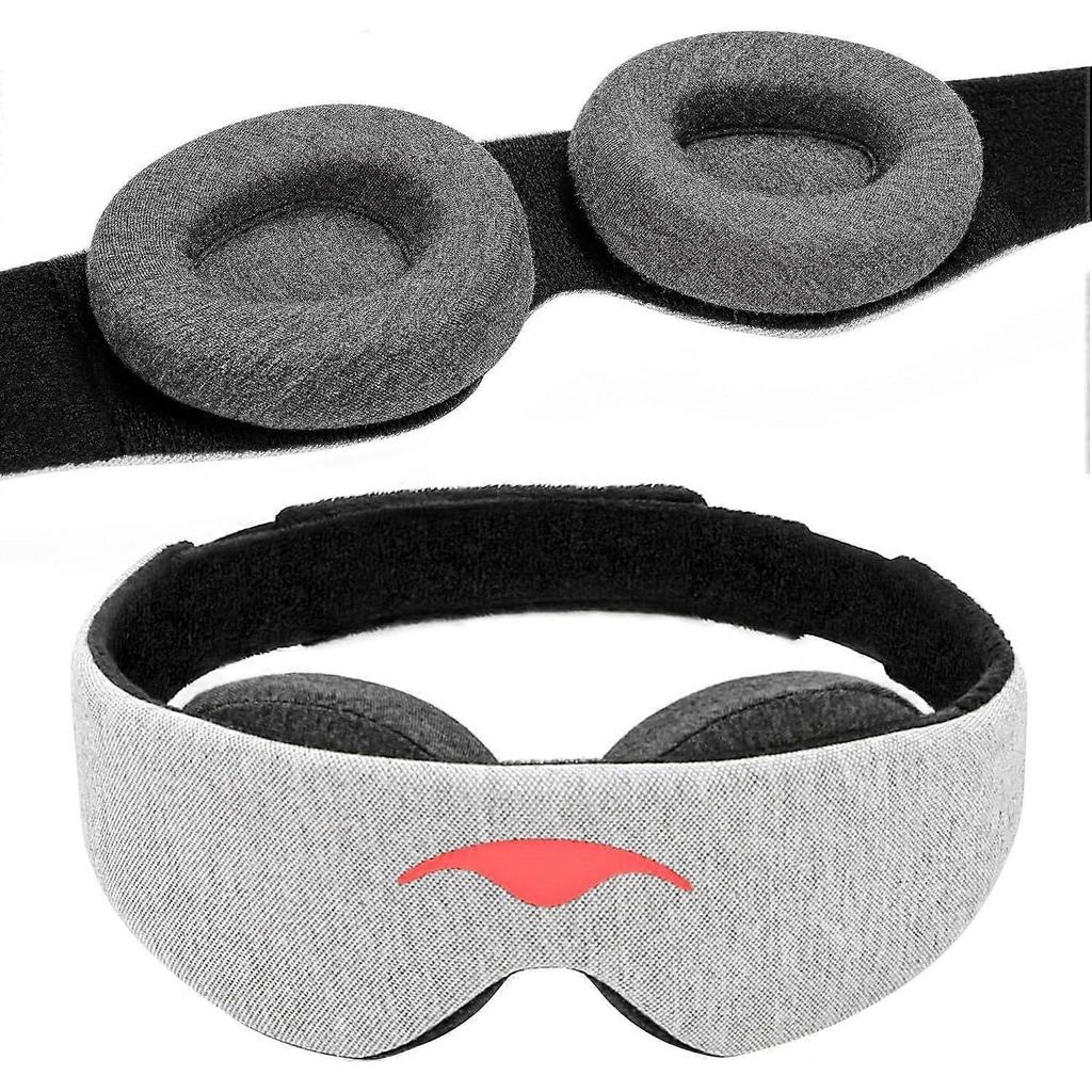 Sleep Mask - 100% Light Blocking, Adjustable Sleeping Mask with Detachable Eye Cups, Ultra Comfortable for Women & Men, Zero Pressure on Lashes, Perf