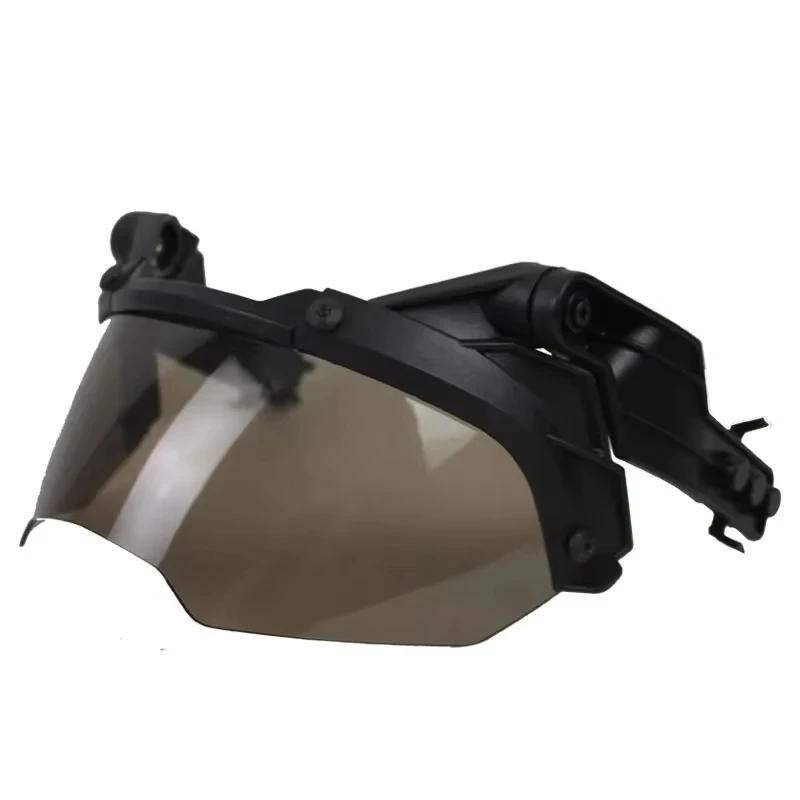 Adjustable FAST MICH Tactical Helmet with Detachable Anti-Fog & Anti-Riot Goggles (OP CS)