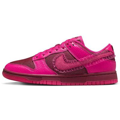 Женские кроссовки Dunk Low ко Дню Святого Валентина Pink Team-Red Pink-Prime DQ9324-600