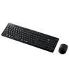 Elecom Wireless Full Keyboard and Mouse Set, Quiet Design, Antibacterial, Black, TK-FDM116SKMBK