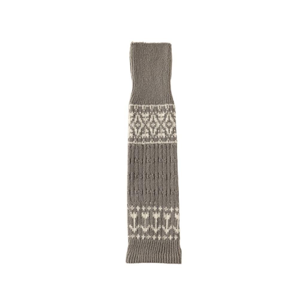 Patchwork Maillard Leg Warmer Lolita Knitted Leg Covers Fashion Leg Socks Fall Winter