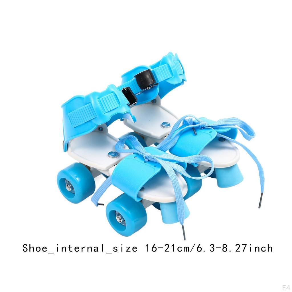 Детские роликовые коньки, двухрядные, легкие и удобные, четырехколесные накладки для детей,