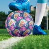 Barbie Print Size 5 Soccer Ball, PU Wear Resistant Football for Match Training and Daily Practice, Birthday Gift for Soccer Fans