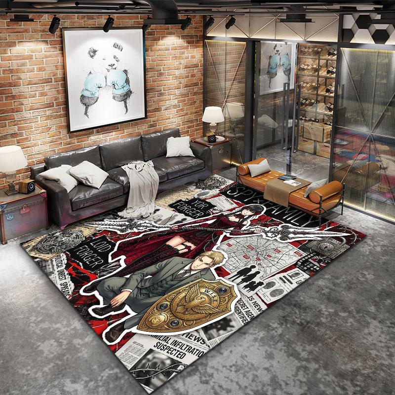 Spy Family Carpet Rug For Living Room Bedroom Home Sofa Decoration Kids Play Nonslip Floor Mat