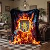 Aston Villa Football Print Flannel Blanket Soft Warm Sofa Bed Throw Blanket For Home Office Bedroom