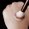 Кисть для румян Luxury Blush Brush No.15, скошенная, контурная кисть для макияжа с мягким синтетическим ворсом, алюминиевая ручка