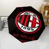 Автоматический зонт в тематике AC Milan, легкий и портативный, 8 спиц, идеально подходит для путешествий на открытом воздухе, на дни рождения, Рождество, в качестве подарков.