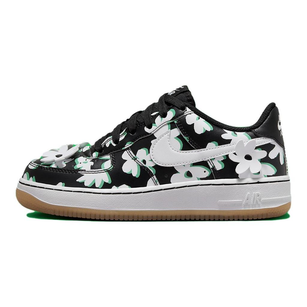 (GS) Nike Air Force 1 LV8 'Black White Flowers' Kids' DZ2663-001