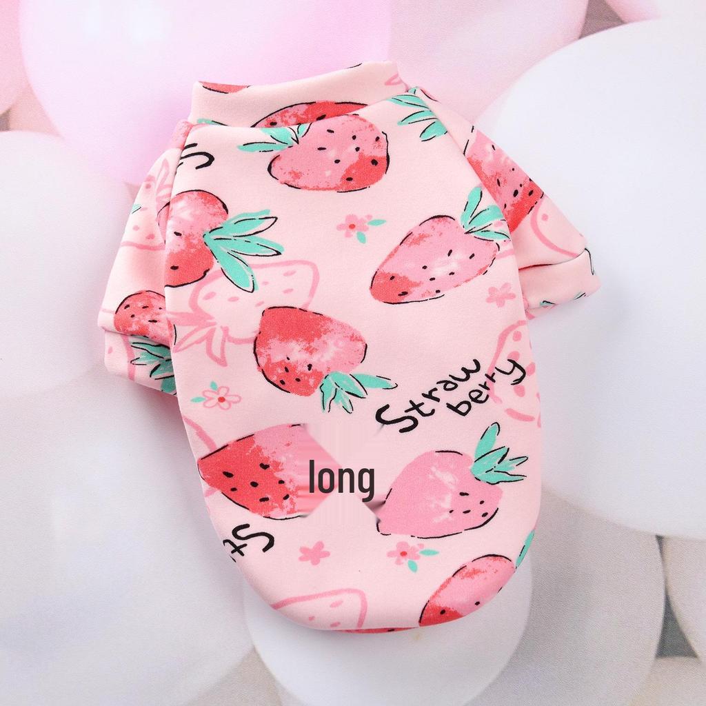 Новая милая мультяшная одежда с флисовой подкладкой для маленьких собак и кошек