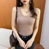 Women Sexy Winter Thermals Vest with Padded Sleeveless Thermal Underwear Thick Velvet Warm Inner Wear Fur Lingerie Uundershirt