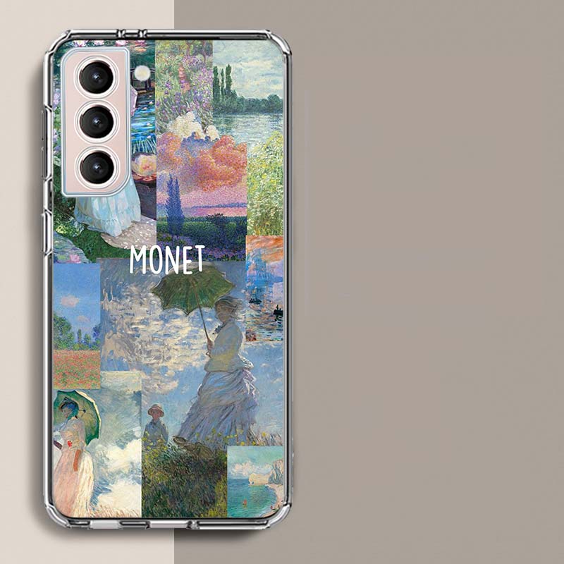Чехол для телефона с рисунком Клода Моне для Samsung A16 A26 A36 A56 A17 A15 A25 A35 A55 A14 A24 A34 A54 A04S A05S Galaxy Note 20 10 9 8 A9 A
