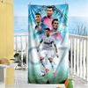 Cr7 Football Legend Beach Towel Super Soft Microfiber Quickdry Fabric Comfortable Lightweight