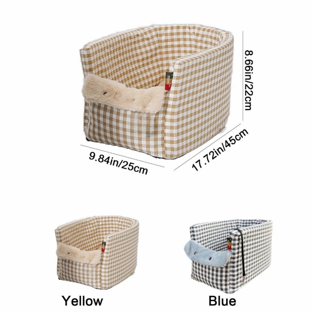 Квадратное автокресло для домашних животных в клетку, подушка-сиденье для домашних животных в машину, автокресло для собаки, автотранспорт