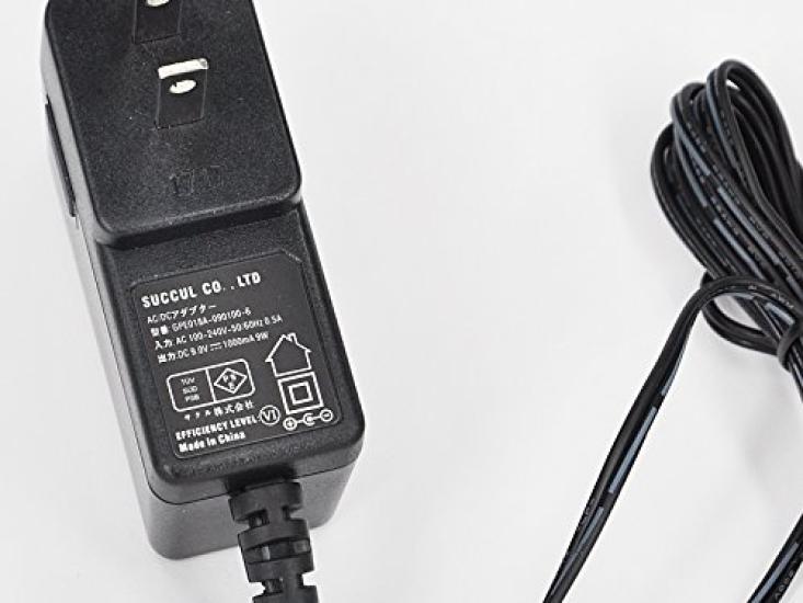 SUCCUL 9V Центр питания для педалей эффектов BOSS Совместимый с выходным штекером Внешний диаметр Диаметр Сертифицирован PSE с адаптером AC/DC, 1A, Отрицательный,