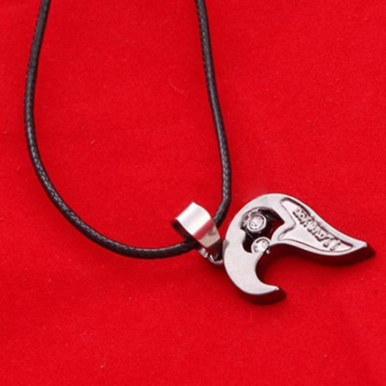 2 шт. стильный кулон «его и ее сердце» английские буквы ожерелья для пар «любовь»