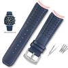 Ремешок для часов из натуральной кожи + силиконовой резины для Citizen Blue Angel AT8020 Sky Eagle JY8078 8035, браслет, 22 мм 23 мм, черный