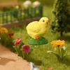 3x Фигурка цыпленка Аксессуар для микро-ландшафта Цыпленок Сельский дизайн Смола