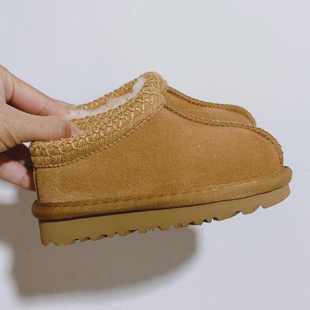 Classic Winter Kids Toddler Snow Boots New Design Girls Boys Genuine Cow Leather Outdoor Fur Shoes Baby Ultra Mini Warm Slippers
