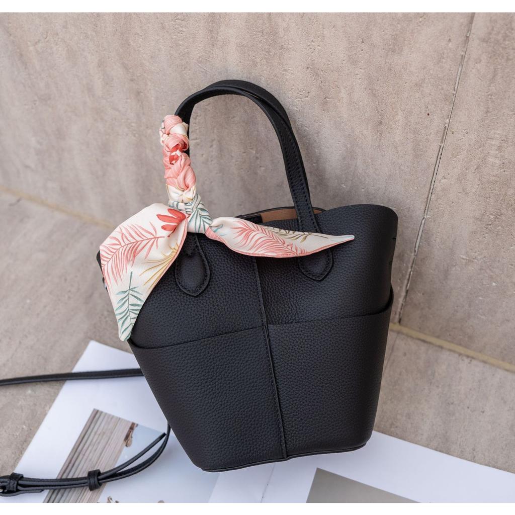 Cowhide Shoulder Women's Bag, Large-capacity Messenger Women, Fashionable and Simple Versatile Shopping Bag, Soft Leather