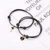 Gifts Charm Daughter Rope String Key Heart Couple Fashion Accessories Bracelets Bangles Jewelry