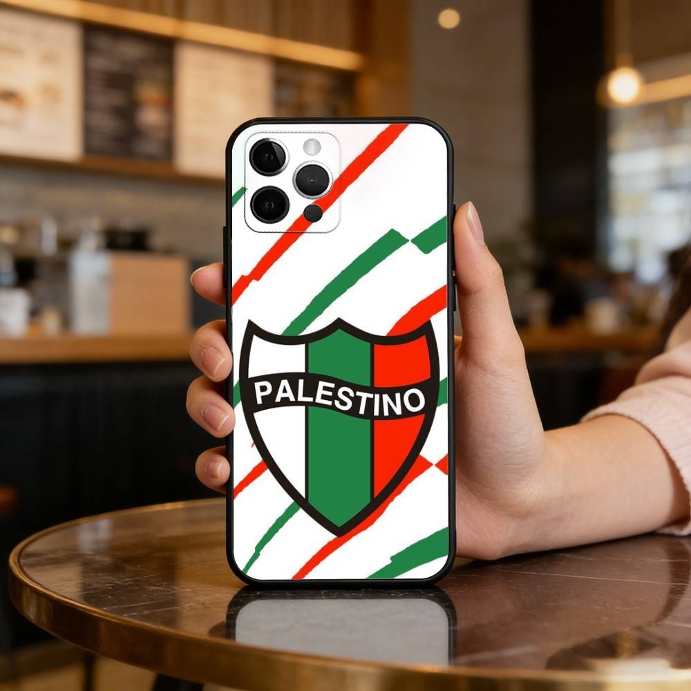Мягкий силиконовый черный чехол Club D-Deportivo P-Palestino, Чехол для телефона для iPhone 17,16,15,14,13,12,11 Plus,Pro Max,XS