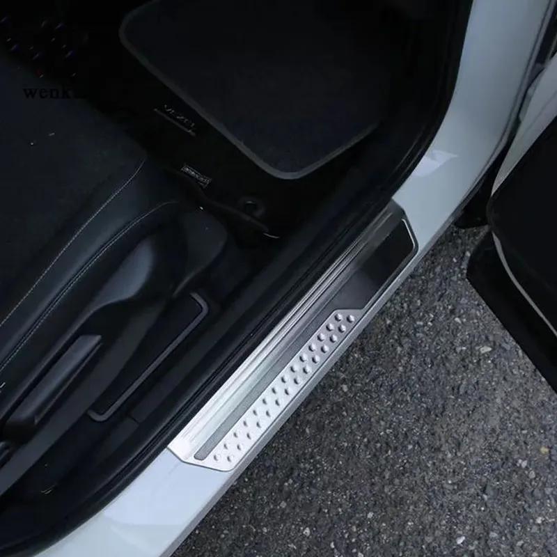For Honda Vezel HRV HR-V HRV -2024 Door Sill Plate Trim 304 Stainless Steel Kick Pedal Scuff Sticker Car Styling