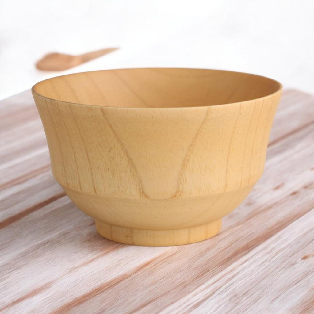 Miso Soup Bowl Wooden Kisai Natural Bowl S x Current model J-kitchens 10.5cm 6.3cm