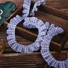 1 ярд плиссированного кружева в клетку шириной 2,5 см, ручная работа, набор книг «Тихий», креативный фетр, окрашенная фетровая доска, новый отделочный ленточный материал