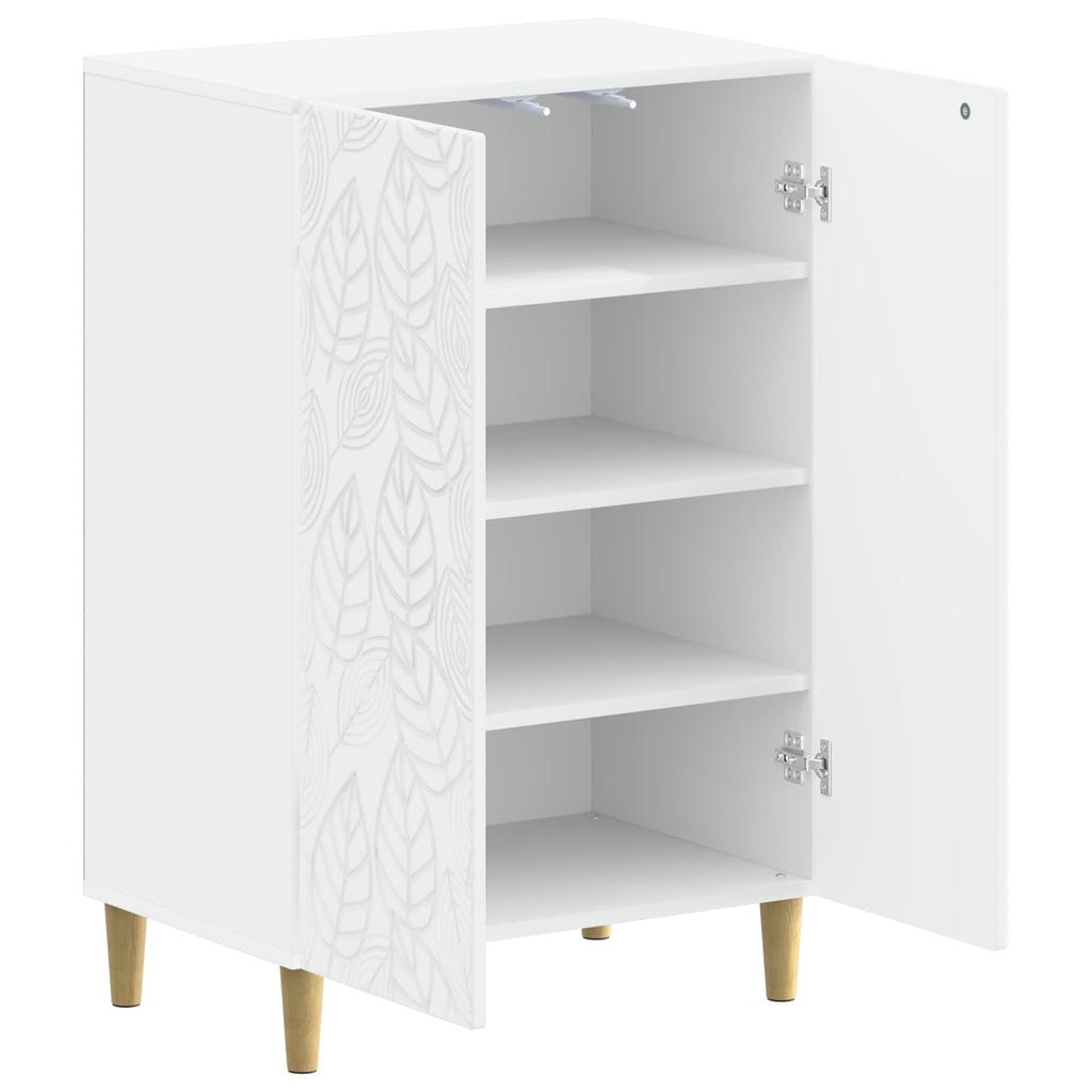 Shoe Cabinet DELFT 59.5 x 39.5 x 90 cm Engineered Wood White
