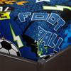 3pcs Fashion Cartoon Football Print Fitted Sheet Set Soft Comfortable Breathable Bedding Mattress Protector Set For Bedroom