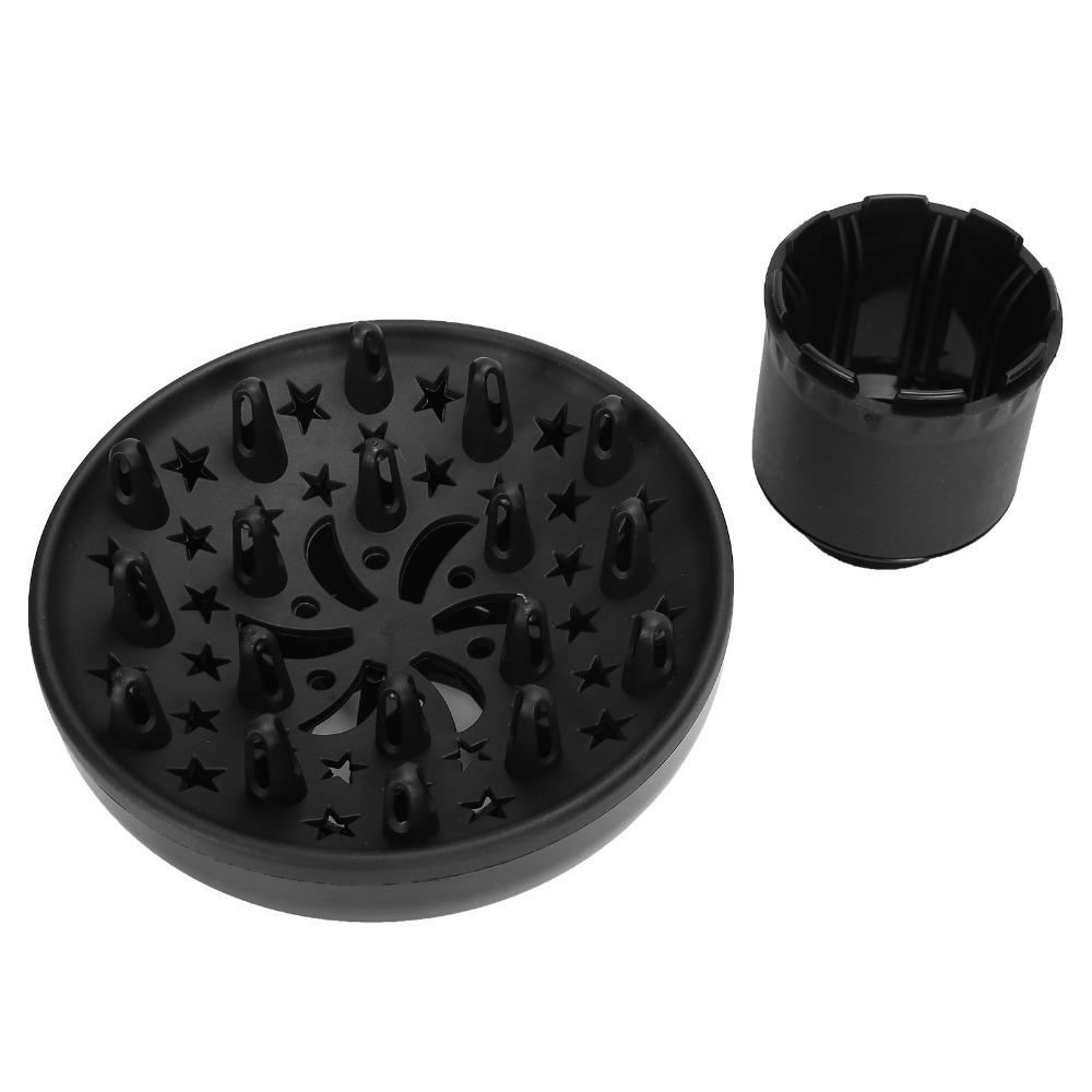 Black Color Hair Dryer Diffuser Volumizing Design Universal Diffuser Attachment Home Use