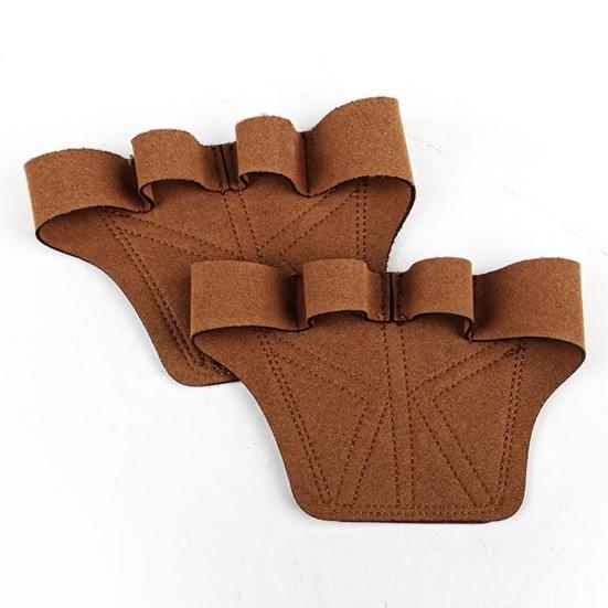 1 пара накладок для захвата для тяжелой атлетики, защита для рук, 4 пальца, перчатки для тренировок в спортзале, двухслойные нескользящие спортивные аксессуары для фитнеса