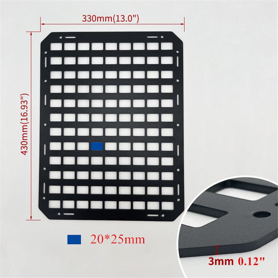 Универсальная стойка для хранения оружия на спинке автомобильного сиденья, тактическая жесткая панель MOLLE для хранения вещей