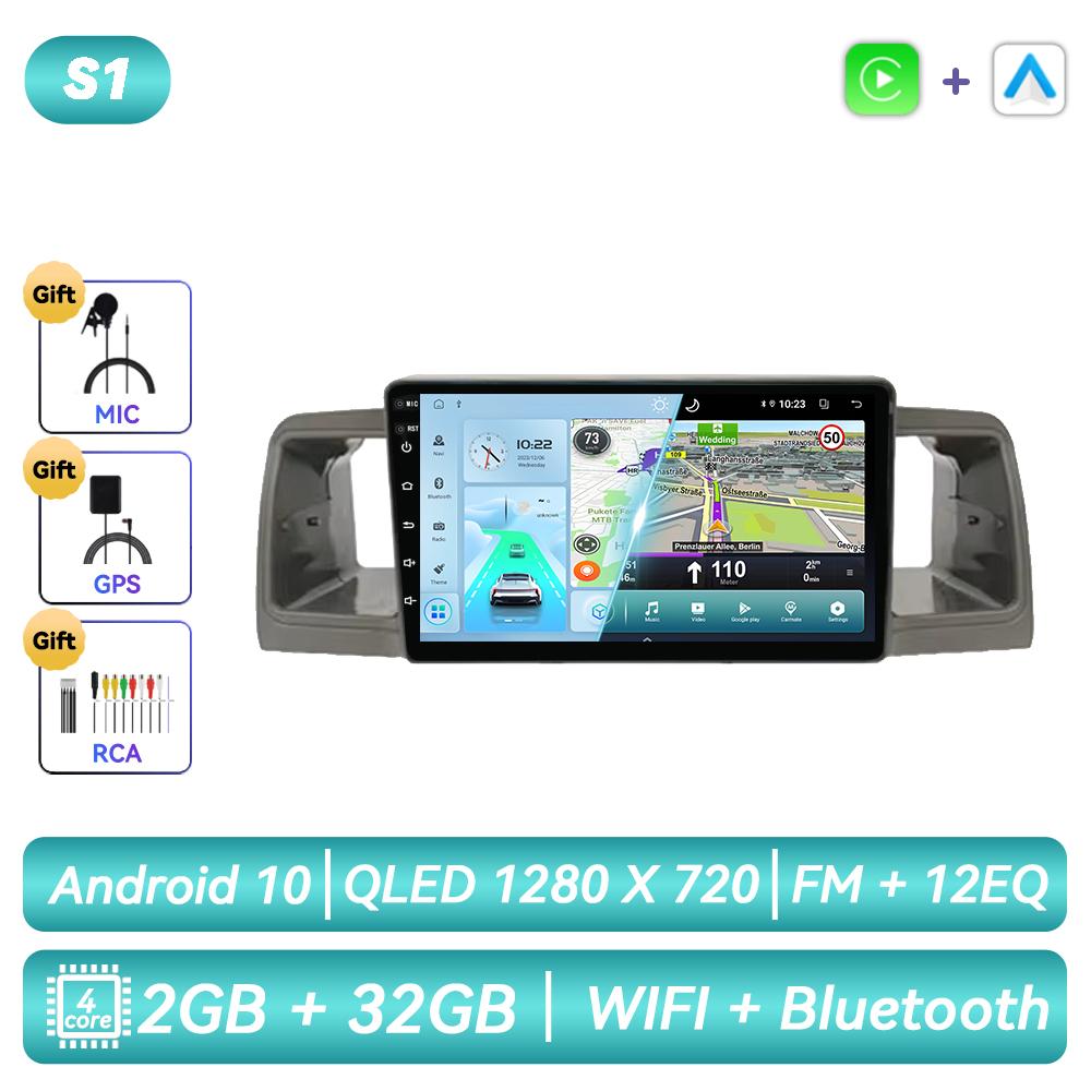 Автомагнитола для Toyota Corolla E120 E130 2000 - 2004 Android Мультимедиа Видео Плеер Навигация GPS Carplay Сенсорный Экран Авто Стерео Интеллектуальные Системы