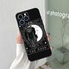 Чехол-кошелек Лунный Таро Кот-Ведьма для iPhone 16 15 11 12 13 14 Pro Max Plus XS X XR 12 13 Mini Задняя крышка