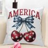 Happy th Anniversary Cushion Cover Natural Linen Organic Fabric DoubleSided Printing Couch Pillow Covers Home Decor