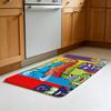 Cartoon Superthings Theme Floor Mat Footpad Mats Style Soft Bedroom Floor House Laundry Room Mat Anti-skid Household Carpets
