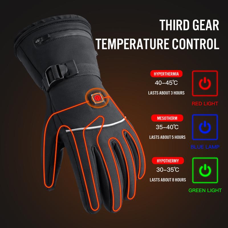 Battery Box Heating Gloves - Electric Hand Warmers for Men and Women, Indoor and Outdoor Use - Warm Pads Suitable for Mountainee