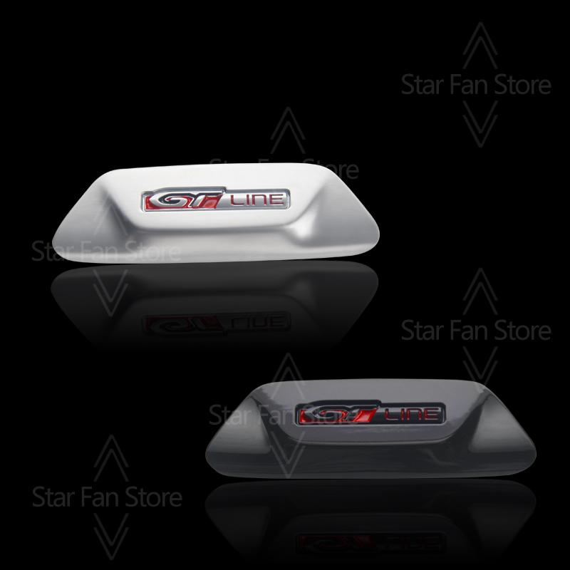 Metal GT Line Badge For Peugeot 508 4008 5008 3008 /2008 2022 /208 2020 2021 2022 3D Stickers Car Steering Wheel Emblem Decal MM36