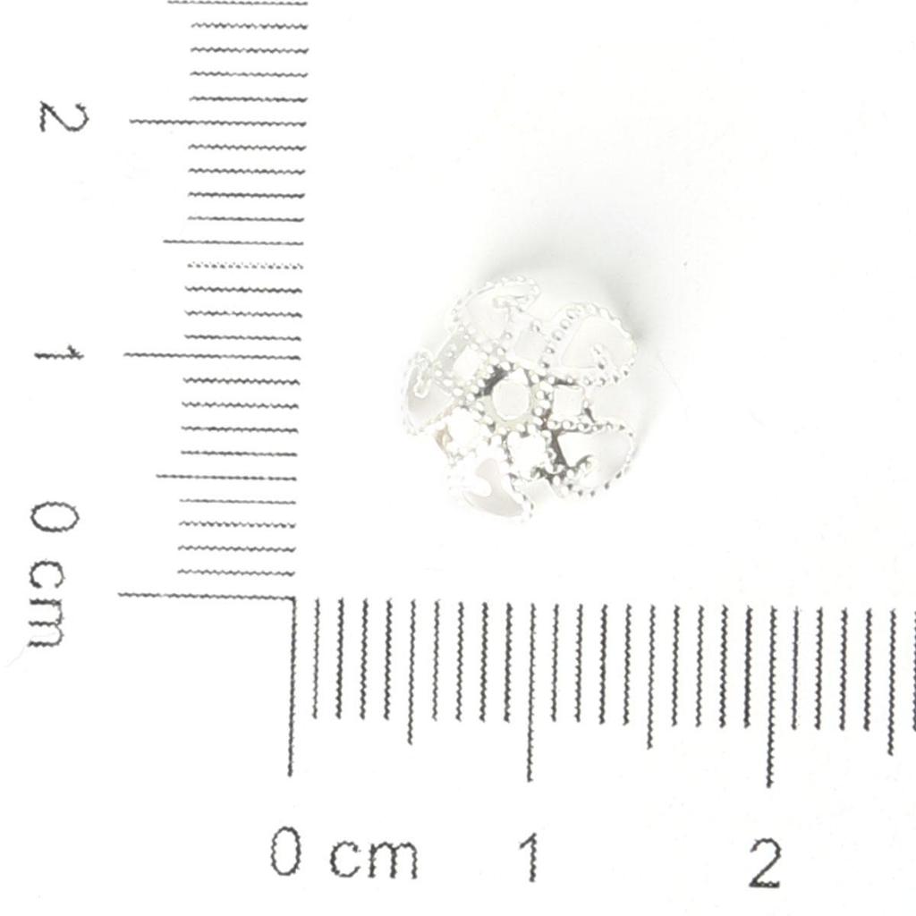 Mix Color Metal Flower Petal End Spacer Hallow Beads Caps Charms Bead Cups For Jewelry Necklace Making Supplie