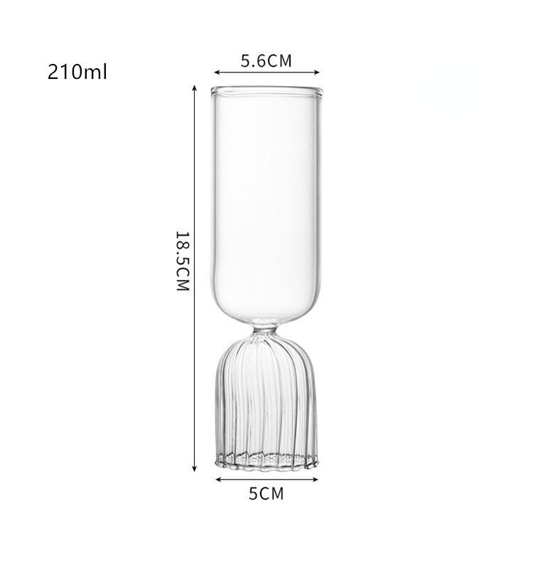 Новая юбка из водорослей, стеклянная чашка для коктейля, современная минималистичная стеклянная посуда, флейты для шампанского, чашка для сока, кружка для пива, чашка для завтрака, молока