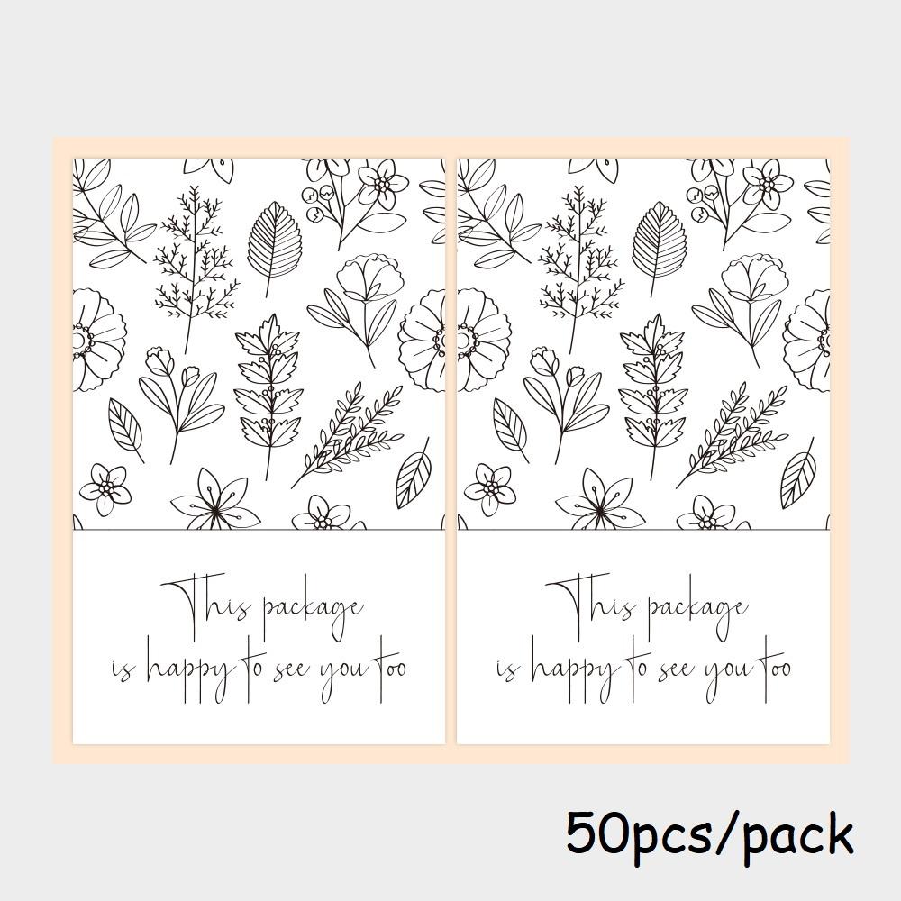 10-50Pcs/Pack This Package Is Happy To See You Too Stickers Seal Labels For Small Business Package Decor Thank You Stickers
