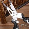 Fishing Pliers Split Ring Scissors Wire Line Cutter Hook Removers Tackle   Bag Black