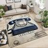 1PC Custom Name Retro Tech Legacy Theme Floor Mat Ideal for Living Room, Game Rooms, Office, Bedroom,Floor Mat Playful Design