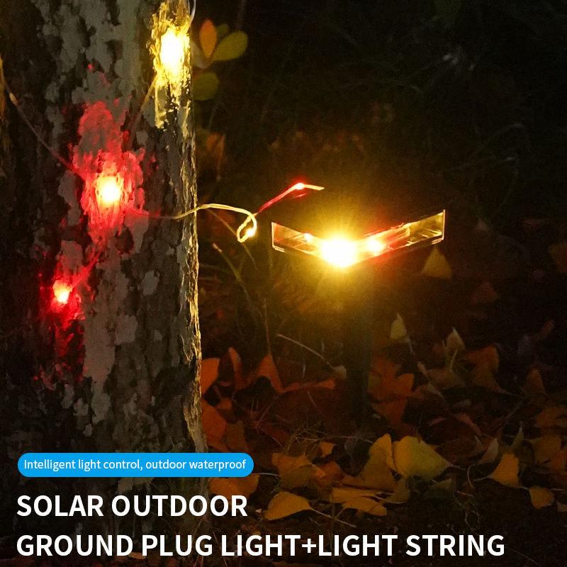 LED Solar String Lights Fairy Camping String Lamp Waterproof LED Outdoor Solar Garden Lawm Lights for Party Pergola Backyard