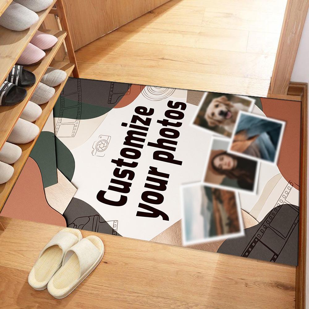 Customize Photo Personalized image Carpet Perfect for Entryway Dormitory Bedrooms Foyer Antislip Carpet Decorate Offices Perfect Gift for Women/Men