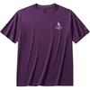 Lifestyle Series Sports Casual Simple Solid Color Round Neck Pullover Short Sleeve T-Shirt Men Tops Purple-Sand 952528102-6
