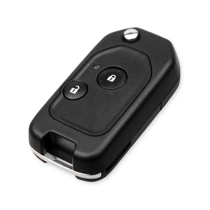 KEYYOU With Buttons Pad For Honda Fit CRV Civic ight Ridgeline HRV Jazz ACCORD 2003-2013 Modified Filp Remote Key Shell Case